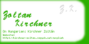 zoltan kirchner business card